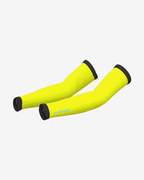 Manguitos Alé K-Atmo amarillo fluor