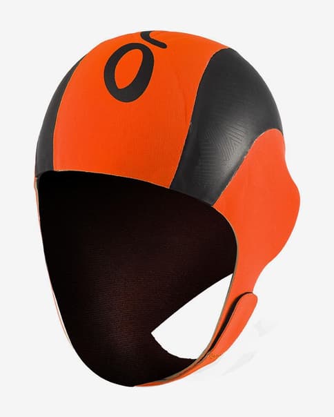 Bonnet de bain Orca Neo noir orange