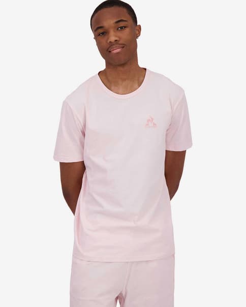 Camiseta Le Coq Sportif Monochrome N3 manga corta rosa claro