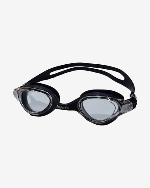 Gafas de natación Leisis Iris Monobloc negro con lentes de policarbonato