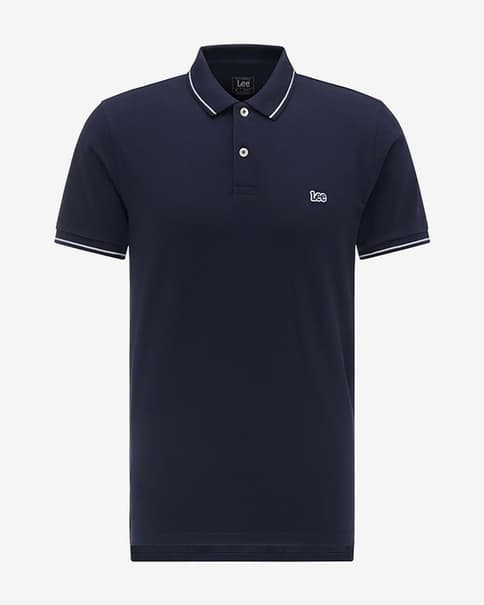 Polo Lee Small Logo manga corta azul marino