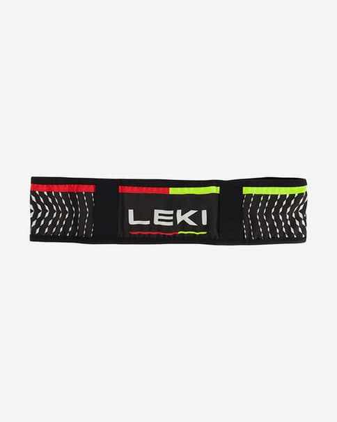 Cinturón Leki Trail Running Pole negro rojo verde