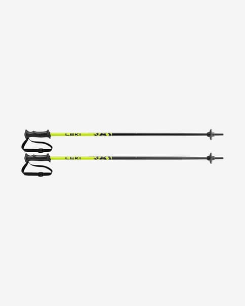 Bastones Leki Rider amarillo neón negro infantil (par)