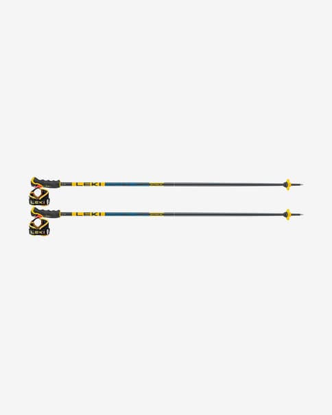 Bastones Leki Spitfire 3D azul oscuro amarillo (par)