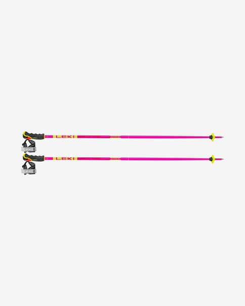 Bastones Leki Spitfire 3D fucsia amarillo neón (par)