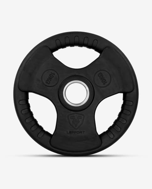 Disco olímpico Leffort Rubber Grip 10 kg