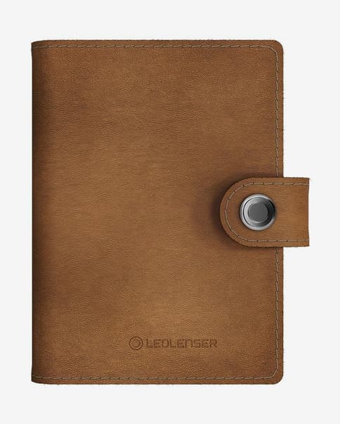 Cartera Led Lenser Lite con linterna 150 lm marrón caramelo