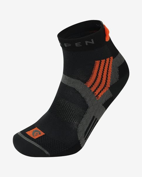 Calcetines Lorpen T3 Trail Running Eco negro naranja