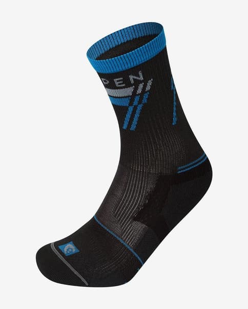 Calcetines Lorpen T3 Running Padded Eco negro azul eléctrico