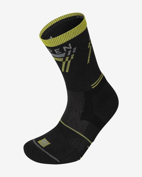 Lorpen T3 Running Padded Eco Damen Socken schwarz/neongrün