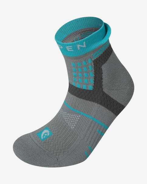 Lorpen T3 Trail Running Padded Eco Damen Socken rauchgrau/hellblau