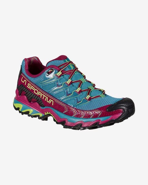 Ténis La Sportiva Ultra Raptor II azul fúcsia verde mulher
