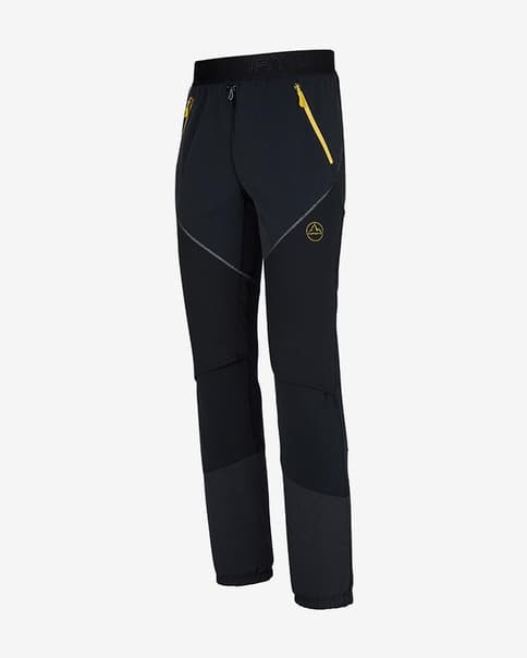 Pantalón largo La Sportiva Kyril Regular negro amarillo mate