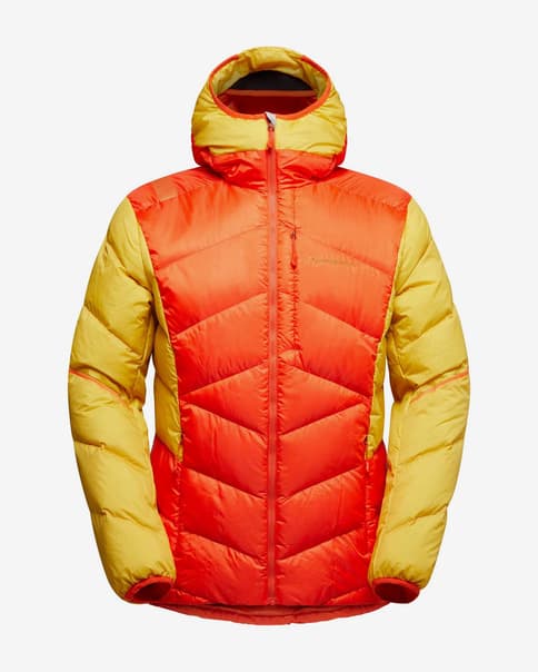 Chaqueta con capucha La Sportiva Bivouac Down naranja amarillo