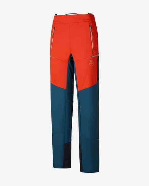 Pantalón largo La Sportiva Ikarus rojo anaranjado azul mujer