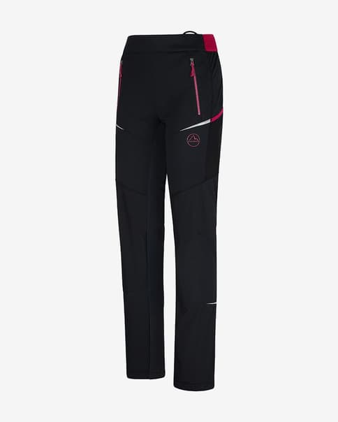Pantalón largo La Sportiva Ikarus Regular negro rojo claro mujer