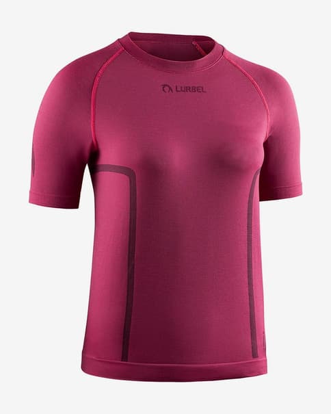 Camiseta Lurbel Halo manga corta fúcsia mujer