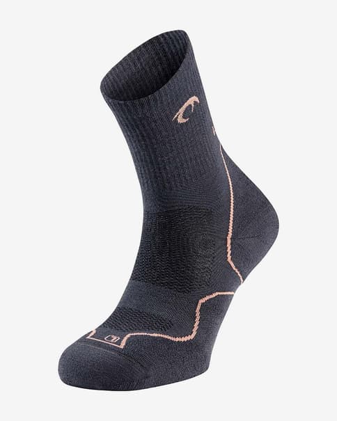 Lurbel Tierra Five Socken dunkelgrau/korallenrot