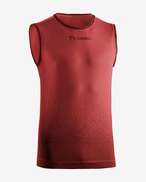 Camiseta Lurbel Samba sin mangas rojo
