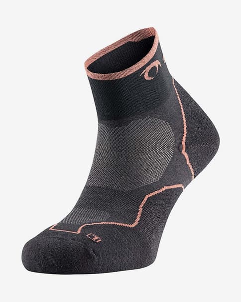 Calcetines Lurbel Desafio Three gris oscuro rojo coral