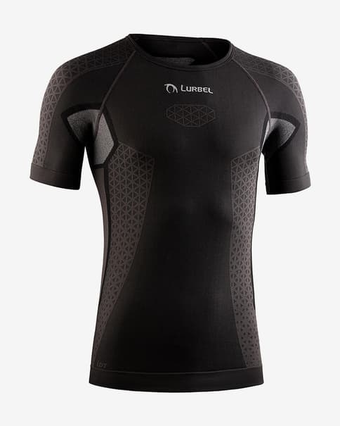 Camiseta Lurbel Cristallo manga corta negro eclipse