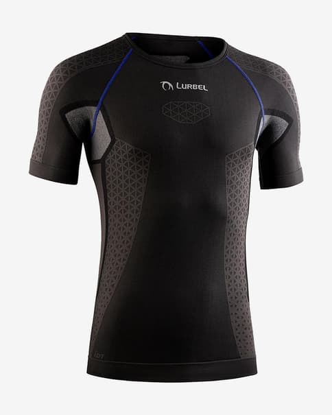 Camiseta Lurbel Cristallo manga corta negro azul