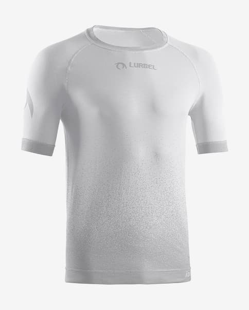 Camiseta Lurbel Samba manga corta gris hielo