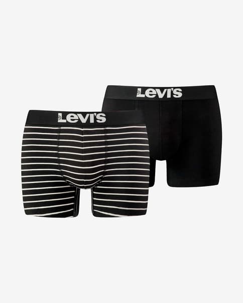 Bóxer Levi's Vintage Stripes negro blanco (2 unidades)
