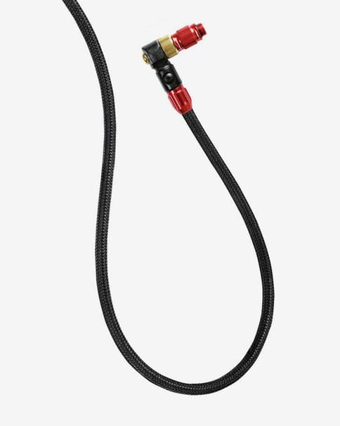 Manguera Lezyne ABS-1 Pro Braided para bomba de pie negro rojo
