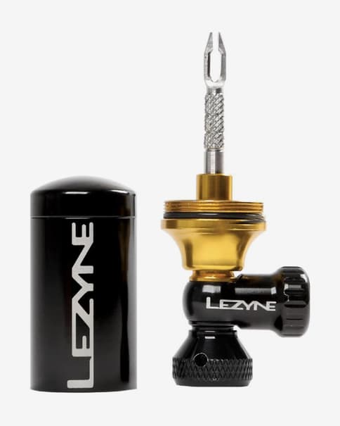Inflador CO2 Lezyne + Kit Reparación Tubeless negro