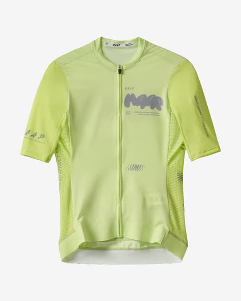 Maillot MAAP Aerate Pro Air 3.0 manga corta amarillo ácido mujer