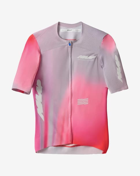 Maillot MAAP Solar Pro Race manga corta rosa gris mujer