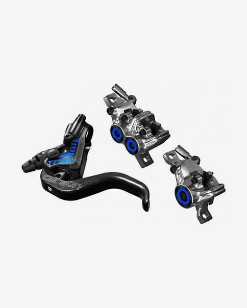 Juego de frenos de disco Magura MT Trail SL Hidráulico PostMount maneta 1 dedo negro cromo