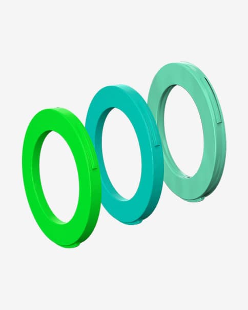 Kit de anéis de pinça Magura 4 pistões verde cyan verde