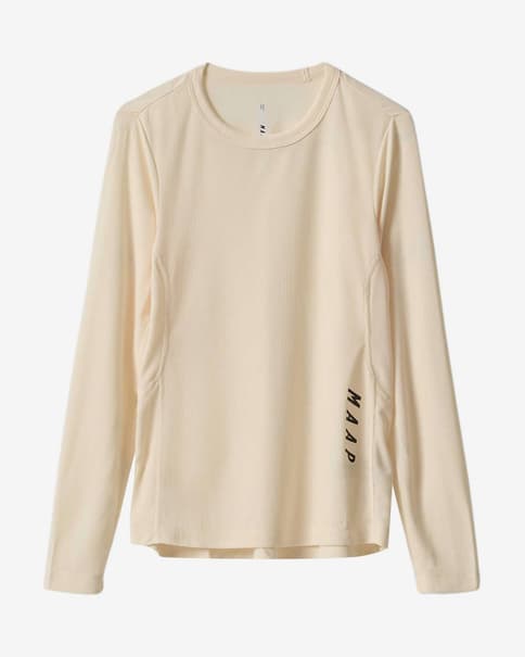 Maillot MAAP Alt_Road Tee 3.0 manga larga vainilla mujer