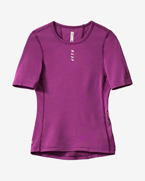 Camiseta interior MAAP Thermal manga corta violeta intenso mujer