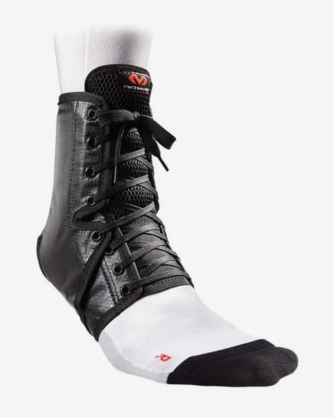 Tobillera McDavid con cordones y plantilla negro