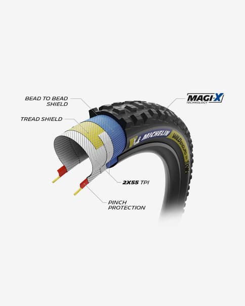 Cubierta Michelin Wild Enduro Tubeless Ready negro marrón