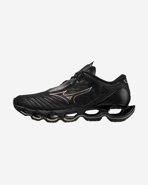Zapatillas Mizuno Wave Prophecy 12 negro dorado