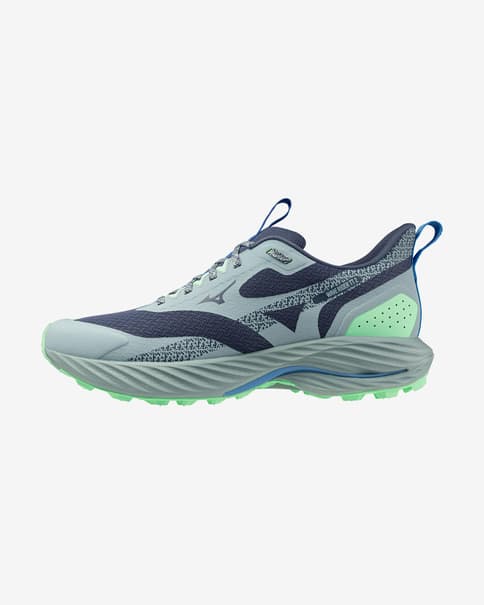 Zapatillas Mizuno Wave Rider 2 gris azul verde