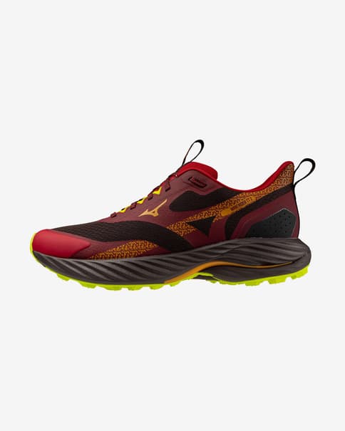 Zapatillas Mizuno Wave Rider 2 granate negro amarillo