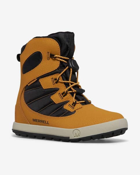 Botas Merrell Snow Bank 4.0 Waterproof amarillo paja negro infantil