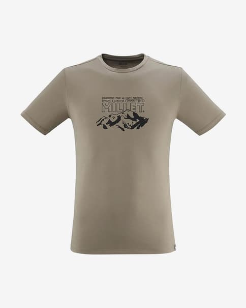 Camiseta Millet Mountain manga corta beige