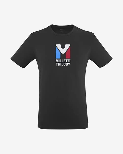 Camiseta Millet Chamonix Trilogy manga corta negro