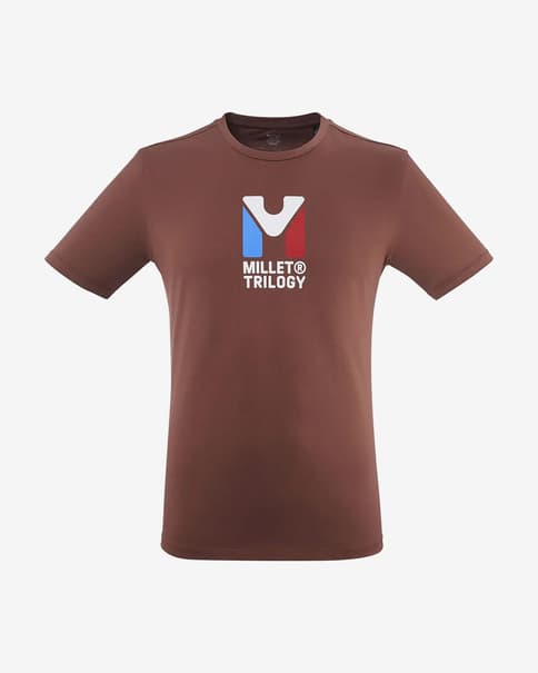 Camiseta Millet Chamonix Trilogy manga corta rojo pálido