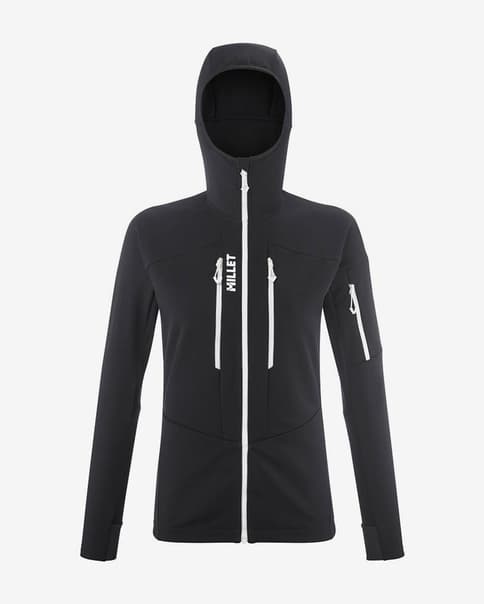 Chaqueta fina Millet Pierra Ment negro blanco mujer