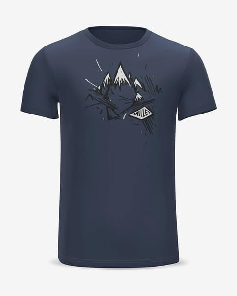 Camiseta Millet Boulder manga corta azul ultramar