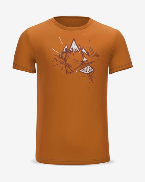 Camiseta Millet Boulder manga corta naranja
