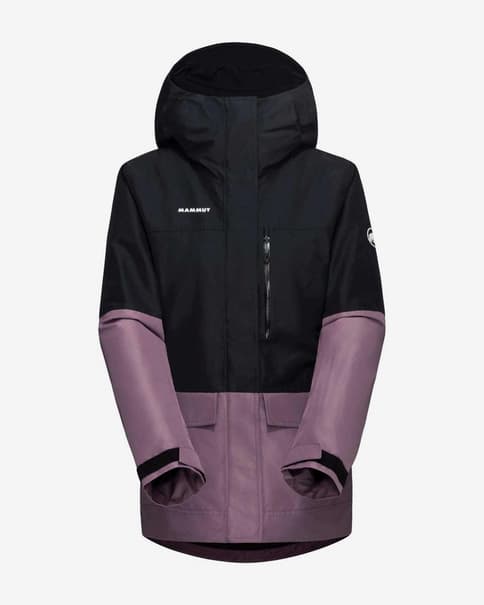 Chaqueta con capucha Mammut Fall Line HS Thermo lila negro mujer