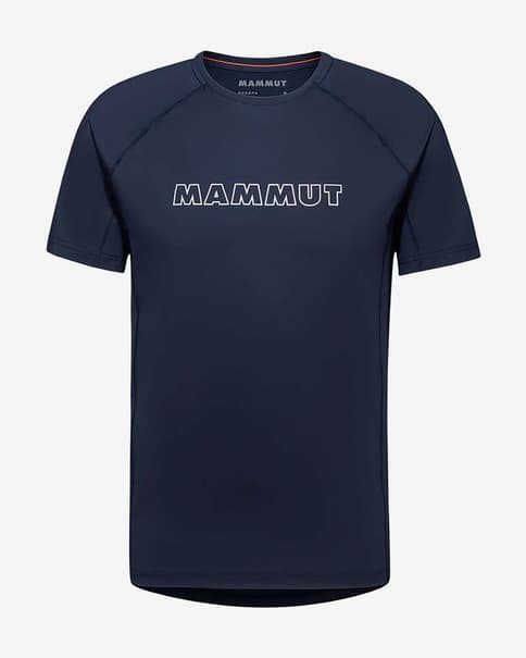 Koszulka z krótkim rękawem Mammut Selun FL Logo w kolorze ciemnoniebieskim